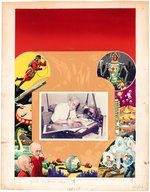 "AMAZING STORIES" 1961 PULP MAGAZINE COVER ORIGINAL ART BY FRANK R. PAUL.