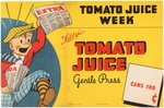 THE GUMPS & DICK TRACY JR. "LIBBY'S" TOMATO JUICE & PEACHES STORE SIGN PAIR.