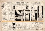"TINY TIM" 1943 SUNDAY PAGE ORIGINAL ART BY STANLEY LINK.