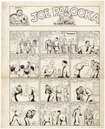 "JOE PALOOKA" 1941 SUNDAY PAGE ORIGINAL ART BY HAM FISHER.