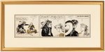 "THE CISCO KID" FRAMED 1957 DAILY STRIP ORIGINAL ART BY JOSÉ LUIS SALINAS.