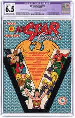"ALL STAR COMICS" #12 AUGUST-SEPTEMBER 1942 CGC RESTORED 6.5 SLIGHT/MOD. (B-2) FINE+.