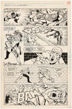 "SPECTACULAR SPIDER-MAN" #153 COMIC BOOK PAGE ORIGINAL ART BY SAL BUSCEMA.