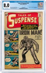 "TALES OF SUSPENSE" #39 MARCH 1963 CGC 8.0 VF (FIRST IRON MAN).
