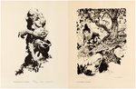 EDGAR RICE BURROUGHS PORTFOLIO FEATURING PRINTS SIGNED BY WILLIAMSON, WRIGHTSON, KALUTA & OTHERS.