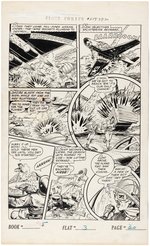 FIGHT COMICS #85 COMIC BOOK PAGE ORIGINAL ART BY ROBERT WEBB.