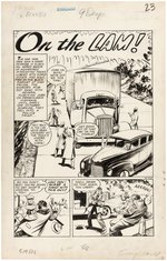 GANG WORLD #5 COMIC BOOK STORY ORIGINAL ART BY JIM McARDLE.