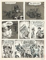 DRAG CARTOONS #41 THE ADVENTURES OF BULL O'FUZZ COMIC STORY ORIGINAL ART BY GILBERT SHELTON.