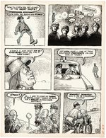 DRAG CARTOONS #37 THE ADVENTURES OF BULL O'FUZZ COMIC STORY ORIGINAL ART BY GILBERT SHELTON.