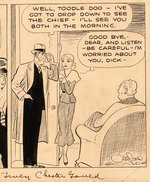 DICK TRACY 1931 DAILY STRIP ORIGINAL ART BY CHESTER GOULD FROM FIRST YEAR OF STRIP.