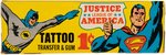 JUSTICE LEAGUE OF AMERICA TATTOO GUM FLEER FULL DISPLAY BOX (FLEER ARCHIVES).