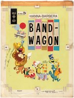 HANNA-BARBERA BANDWAGON #1 GOLD KEY COMIC BOOK COVER ORIGINAL ART.