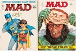 MAD MAGAZINE LOT OF 84 ISSUES 1960s THROUGH 1970s.