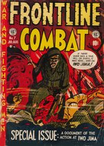 FRONTLINE COMBAT #7 COMIC BOOK PAGE ORIGINAL ART BY JOHN SEVERIN.