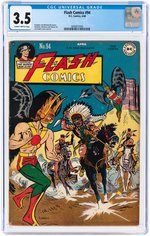 FLASH COMICS #94 CUSTOM FRAMED COVER COLOR GUIDE & CGC COMIC BOOK.