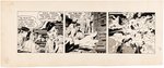 SKY MASTERS OF THE SPACE FORCE 1958 DAILY STRIP ORIGINAL ART BY JACK KIRBY & WALLY WOOD.