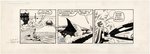 BATMAN 1991 DAILY STRIP COMIC ORIGINAL ART BY CARMINE INFANTINO.