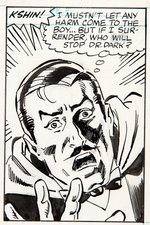 DEFENDERS OF THE EARTH #4 COMIC BOOK PAGE ORIGINAL ART FEATURING MANDRAKE THE MAGICIAN BY FRED FREDERICKS.