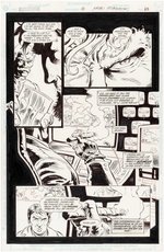 DEATHSTROKE THE HUNTED #0 COMIC BOOK PAGE ORIGINAL ART BY SERGIO CARRIELLO.