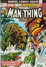 MAN-THING VOL. 1 #3 COMIC BOOK PAGE ORIGINAL ART BY VAL MAYERIK.