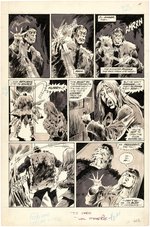 MONSTERS UNLEASHED #10 COMIC BOOK PAGE ORIGINAL ART BY VAL MAYERIK.