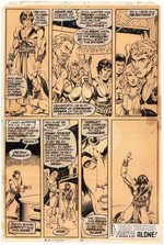 JOHN CARTER WARLORD OF MARS #17 COMIC BOOK PAGE ORIGINAL ART BY ERNIE COLÓN.