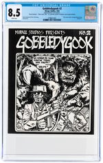 GOBBLEDYGOOK #2 1984 CGC 8.5 VF+ SIGNED & SKETCHED BY KEVIN EASTMAN & PETER LAIRD.