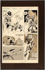 SAVAGE SWORD OF CONAN #38 COMIC MAGAZINE PAGE ORIGINAL ART BY JOHN BUSCEMA.