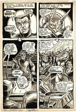 TEENAGE MUTANT NINJA TURTLES #5 COMIC BOOK PAGE ORIGINAL ART BY KEVIN EASTMAN & PETER LAIRD.
