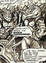TEENAGE MUTANT NINJA TURTLES #5 COMIC BOOK PAGE ORIGINAL ART BY KEVIN EASTMAN & PETER LAIRD.