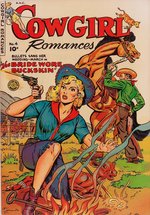 COWGIRL ROMANCES #4 COMIC BOOK PAGE ORIGINAL ART BY BOB POWELL.
