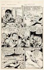 FIGHT COMICS #66 COMIC BOOK PAGE ORIGINAL ART BY EDMOND GOOD.