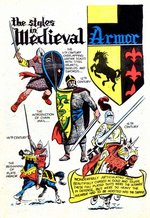 THE ADVENTURES OF ROBIN HOOD #8 MEDIEVAL ARMOR PIN-UP ORIGINAL ART BY FRANK BOLLE.