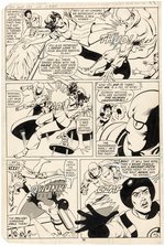 SUPERMAN FAMILY #193 COMIC BOOK PAGE ORIGINAL ART BY WIN MORTIMER.