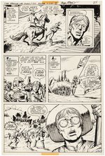 STAR-SPANGLED WAR STORIES #204 COMIC BOOK PAGE ORIGINAL ART TRIO BY DICK AYERS.