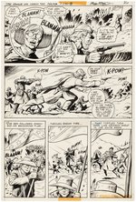 STAR-SPANGLED WAR STORIES #204 COMIC BOOK PAGE ORIGINAL ART TRIO BY DICK AYERS.