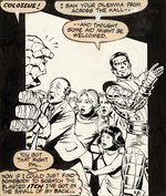 MOON KNIGHT #35 COMIC BOOK PAGE ORIGINAL ART BY BOB McLEOD.