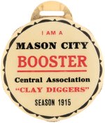 1915 MASON CITY CLAY DIGGERS MINOR LEAGUE BASEBALL TEAM CELLULOID SCORER.