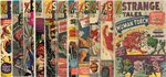 STRANGE TALES (DOCTOR STRANGE AND HUMAN TORCH) SILVER AGE COMIC LOT OF 13 ISSUES.