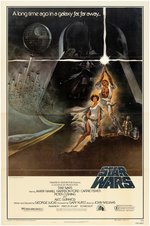 STAR WARS STYLE A ORIGINAL 1977 ONE SHEET MOVIE POSTER (THIRD PRINTING).