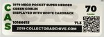 MEGO POCKET SUPER HEROES TRIO OF ACTION FIGURES W/CARDS CAS LOOSE GRADED.
