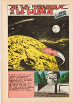FROM THE EARTH TO THE MOON COMPLETE STORY ORIGINAL ART FOR SPANISH CLASSICS ILLUSTRATED COMIC BOOK BY JAIME BROCAL REMOHÍ.