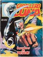 CABALLERO LUNA (MOON KNIGHT) #8 SPANISH COMIC BOOK COVER ORIGINAL ART BY LÓPEZ ESPÍ.