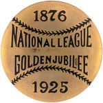 1925 "NATIONAL LEAGUE GOLDEN JUBILEE" HIGH END PRESENTATION PIECE.