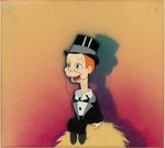 SILLY SYMPHONIES - MOTHER GOOSE GOES HOLLYWOOD FRAMED COURVOISIER PRODUCTION CEL WITH REPAINTED BACKGROUND.