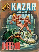 KAZAR #5 SPANISH COMIC BOOK COVER ORIGINAL ART BY LÓPEZ ESPÍ.
