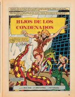 KAZAR #5 SPANISH COMIC BOOK COVER ORIGINAL ART BY LÓPEZ ESPÍ.