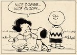 PEANUTS JULY 3, 1955 SUNDAY PAGE ORIGINAL ART BY CHARLES SCHULZ.