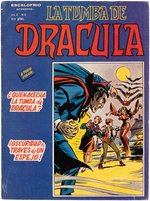 DRACULA #2 SPANISH COMIC BOOK COVER ORIGINAL ART BY LÓPEZ ESPÍ.