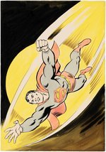 SUPER STARS SUPERMAN #5 SPANISH COMIC BOOK COVER ORIGINAL ART BY LÓPEZ ESPÍ.